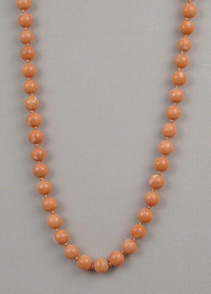 Necklace, Coral, European 