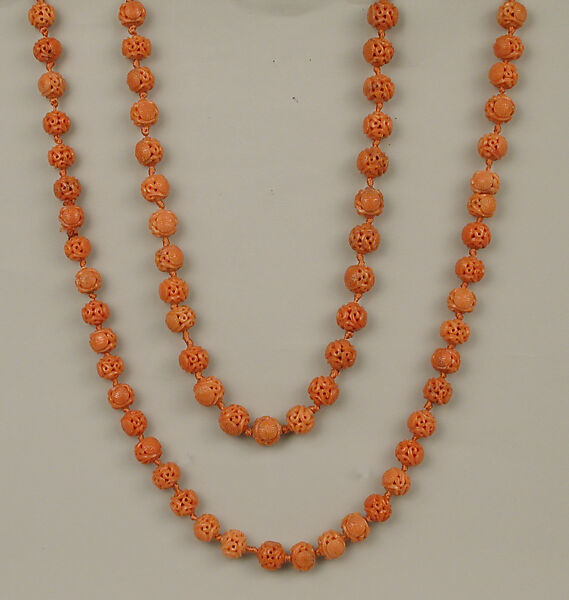 Necklace, Coral, Chinese 