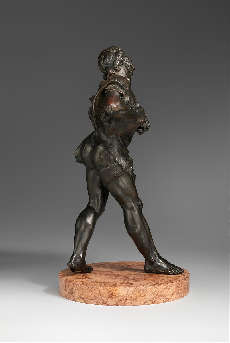 Hercules with the Coat of Nessus, Unidentified sculptor, Bronze, marble, possibly French