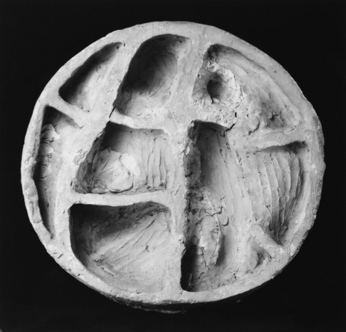 Madonna and Child, Workshop of Andrea della Robbia (Italian, 1435–1525), Relief: glazed terracotta; frame: wood, polychromed and gilt, Italian, Florence