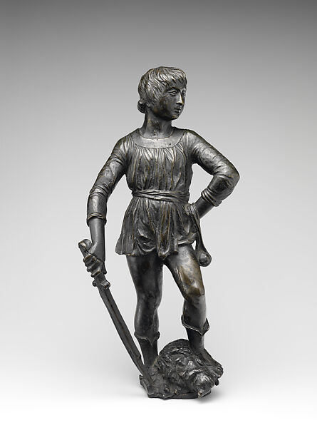 David with the head of Goliath, Bronze, Italian, Padua 