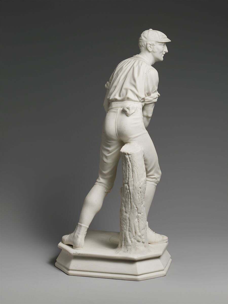 Catcher, Manufactured by Ott and Brewer (American, Trenton, New Jersey, 1871–1893), Parian porcelain, American