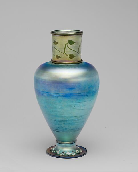 Vase, Louis C. Tiffany (American, New York 1848–1933 New York), Glass, American 