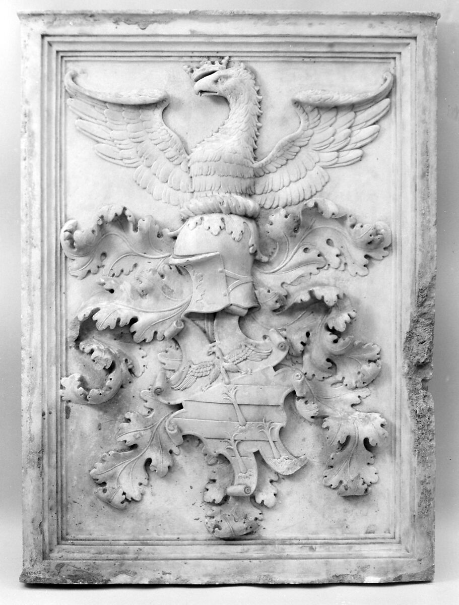 Armorial tablet, Marble, Italian, Milan 