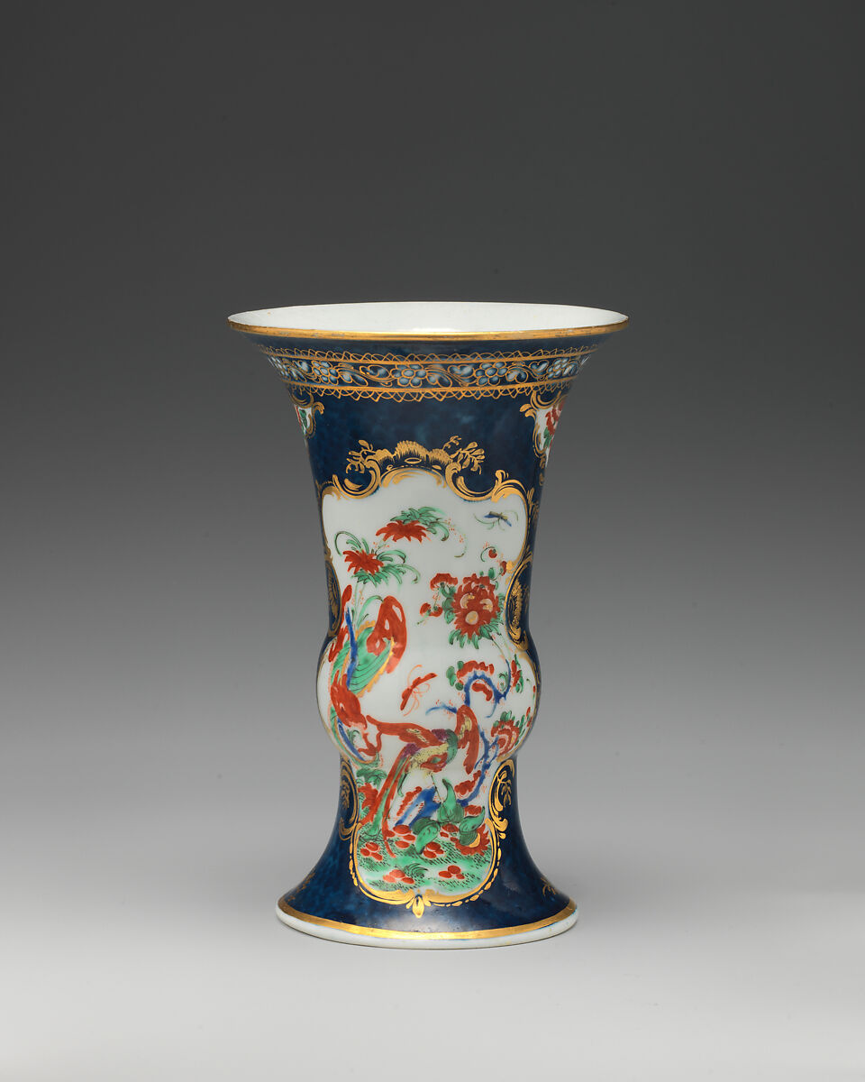 Vase (one of a pair), Worcester factory (British, 1751–2008), Soft-paste porcelain, British, Worcester