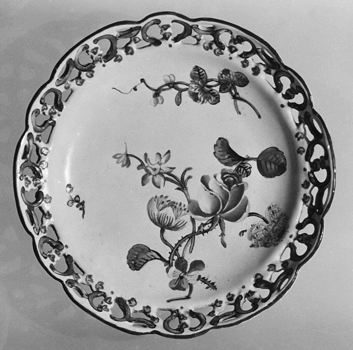 Pair of plates, Veuve Perrin Factory, Faience (tin-glazed earthenware), French, Marseilles