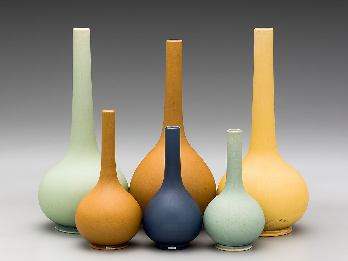 Vase, Chelsea Keramic Art Works (1872–1889), Stoneware, American 