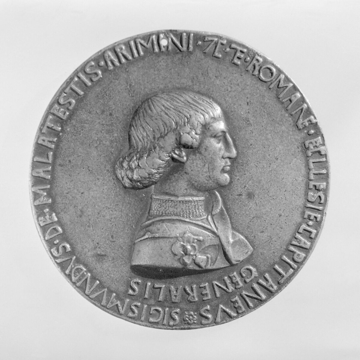 Sigismondo Malatesta (Lord of Rimini 1432, lived 1417–1468), Medalist: Pisanello (Antonio Pisano) (Italian, Pisa or Verona by 1395–1455), Bronze, Italian 