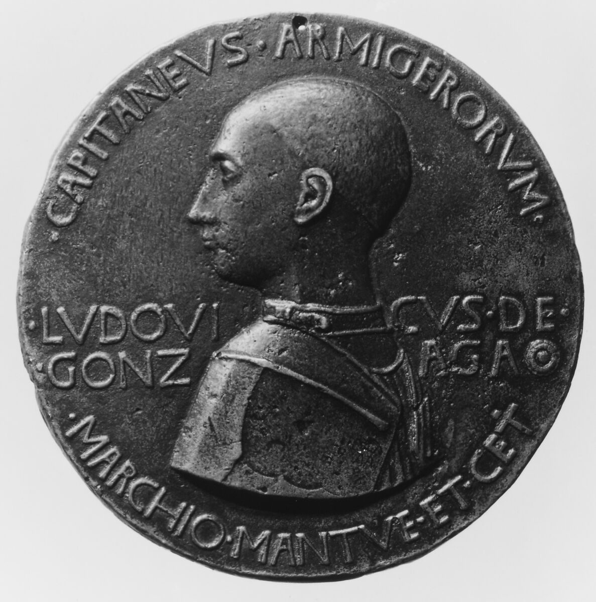 Ludovico Gonzaga III (1414–1478), Medalist: Pisanello (Antonio Pisano) (Italian, Pisa or Verona by 1395–1455), Bronze, Italian