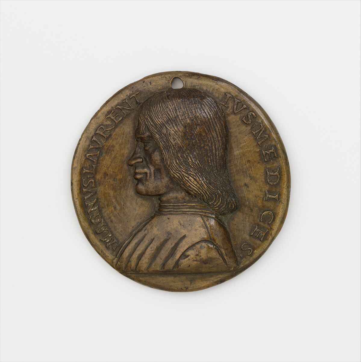 Lorenzo de' Medici, 'il Magnifico' (1448–1492), Medalist: Niccolò Fiorentino (Niccolò di Forzore Spinelli) (Italian, Florence 1430–1514 Florence), Bronze, Italian 