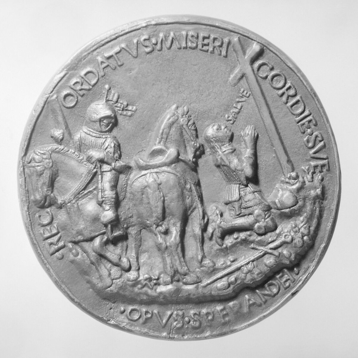 Carlo Grati, noble of Bologna, Medalist: Savelli Sperandio (Italian, Mantua 1425?–?1504 Venice), Bronze, Italian