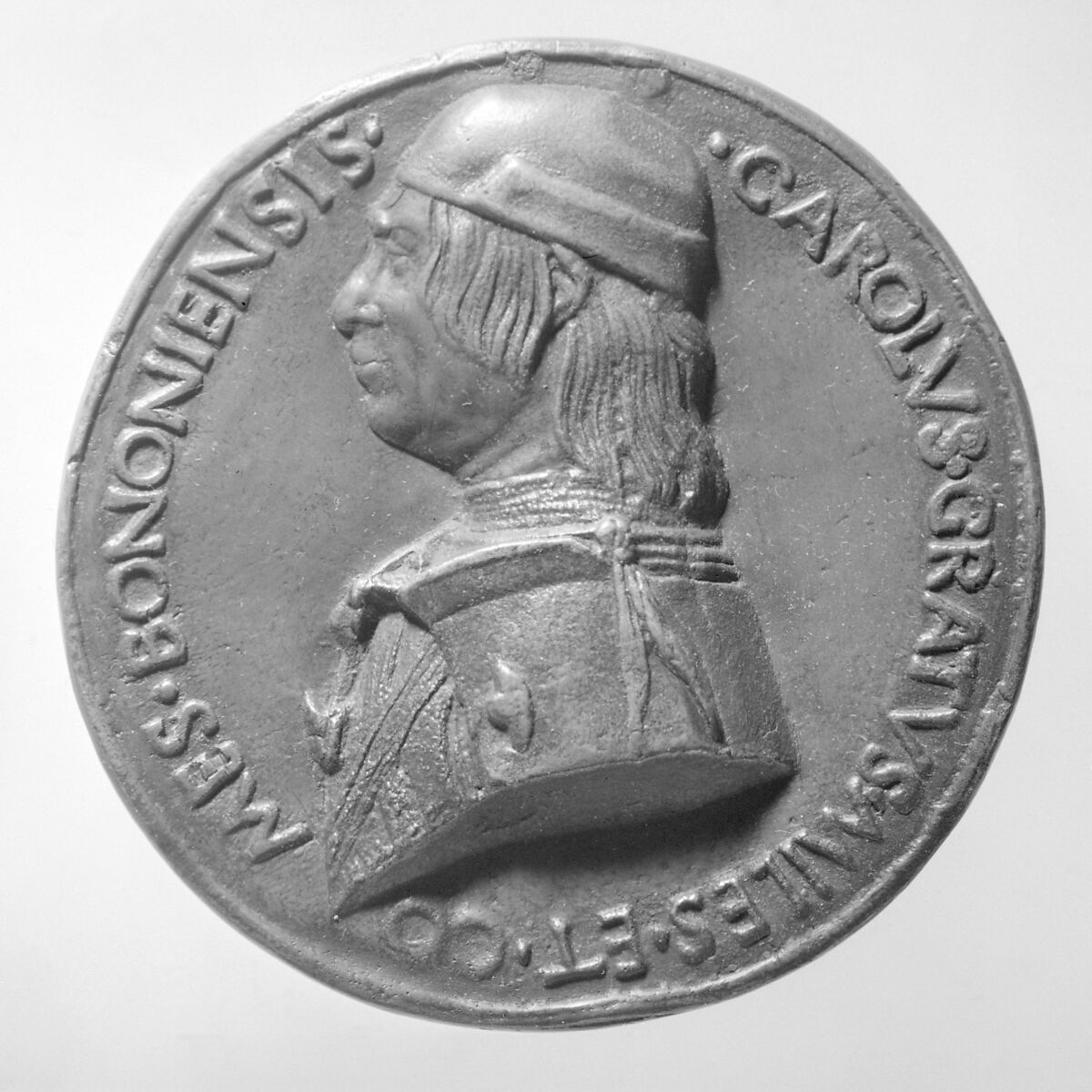 Carlo Grati, noble of Bologna, Medalist: Savelli Sperandio (Italian, Mantua 1425?–?1504 Venice), Bronze, Italian 