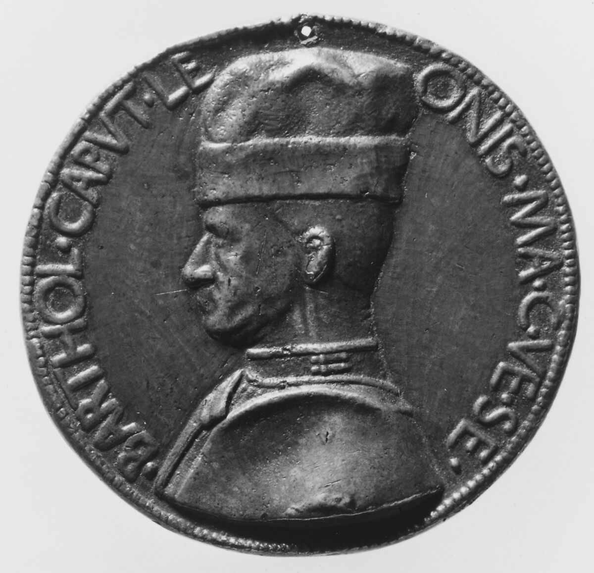 Bartolommeo Colleone, Medalist: Marco Guidizani (Italian, active 1454–62), Bronze, Italian, Venice 