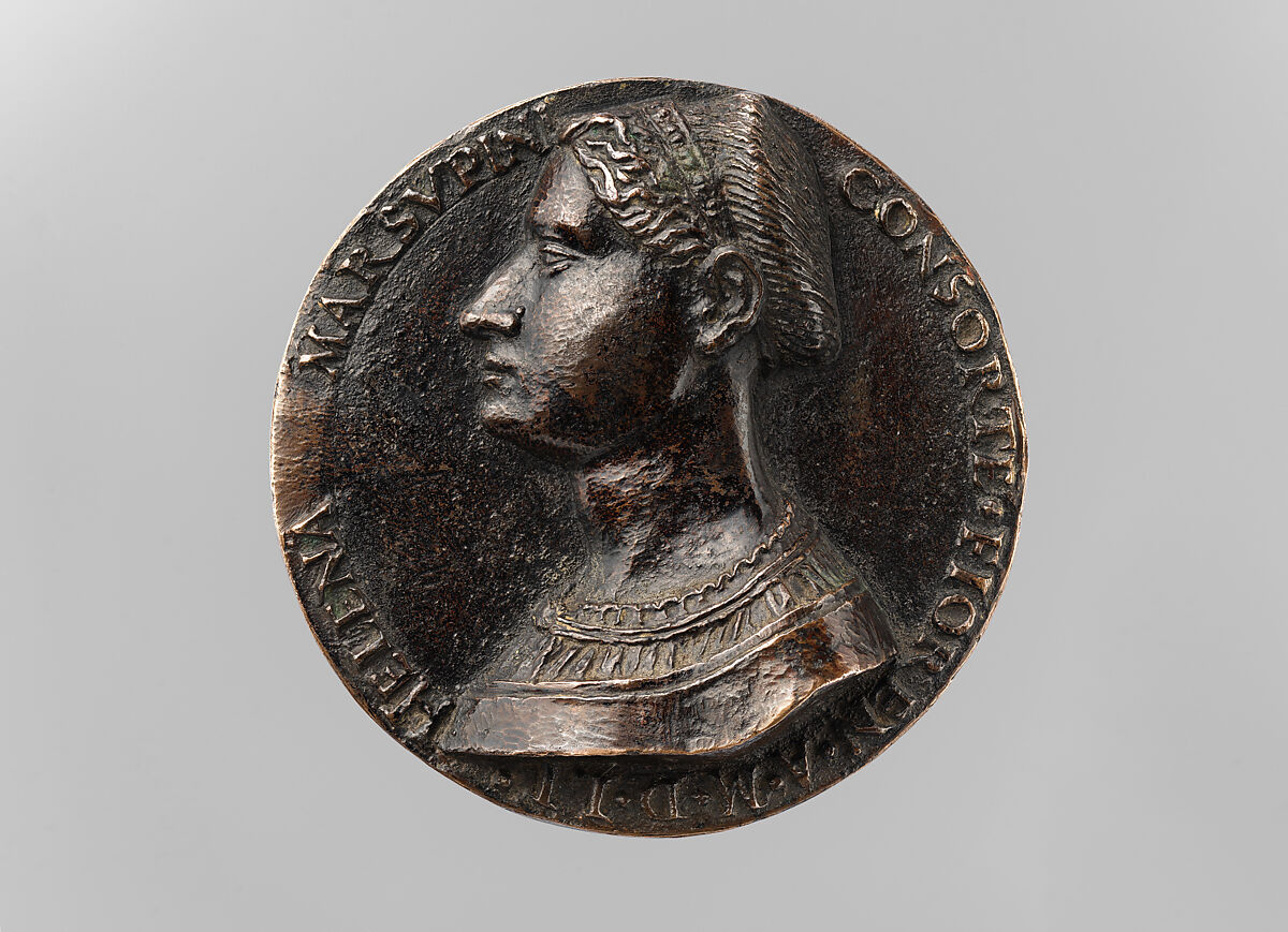 Francesco da Sangallo and Elena Marsupini, his wife, Medalist: Francesco da Sangallo (Italian, 1494–1576), Bronze, Italian, Florence