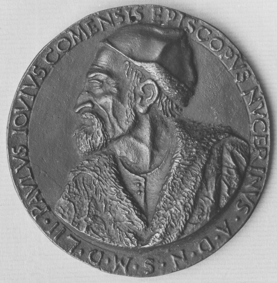 Paolo Giovio, Historian and Prelate, Bishop of Nocera (d. 1552), Medalist: Francesco da Sangallo (Italian, 1494–1576), Bronze, Italian, possibly Florence 