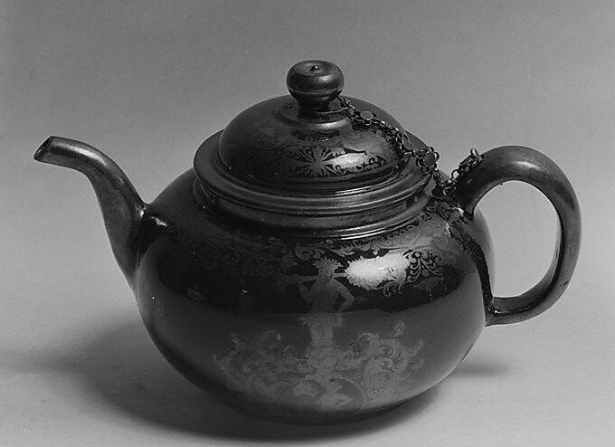 Teapot, Earthenware, German, Bayreuth