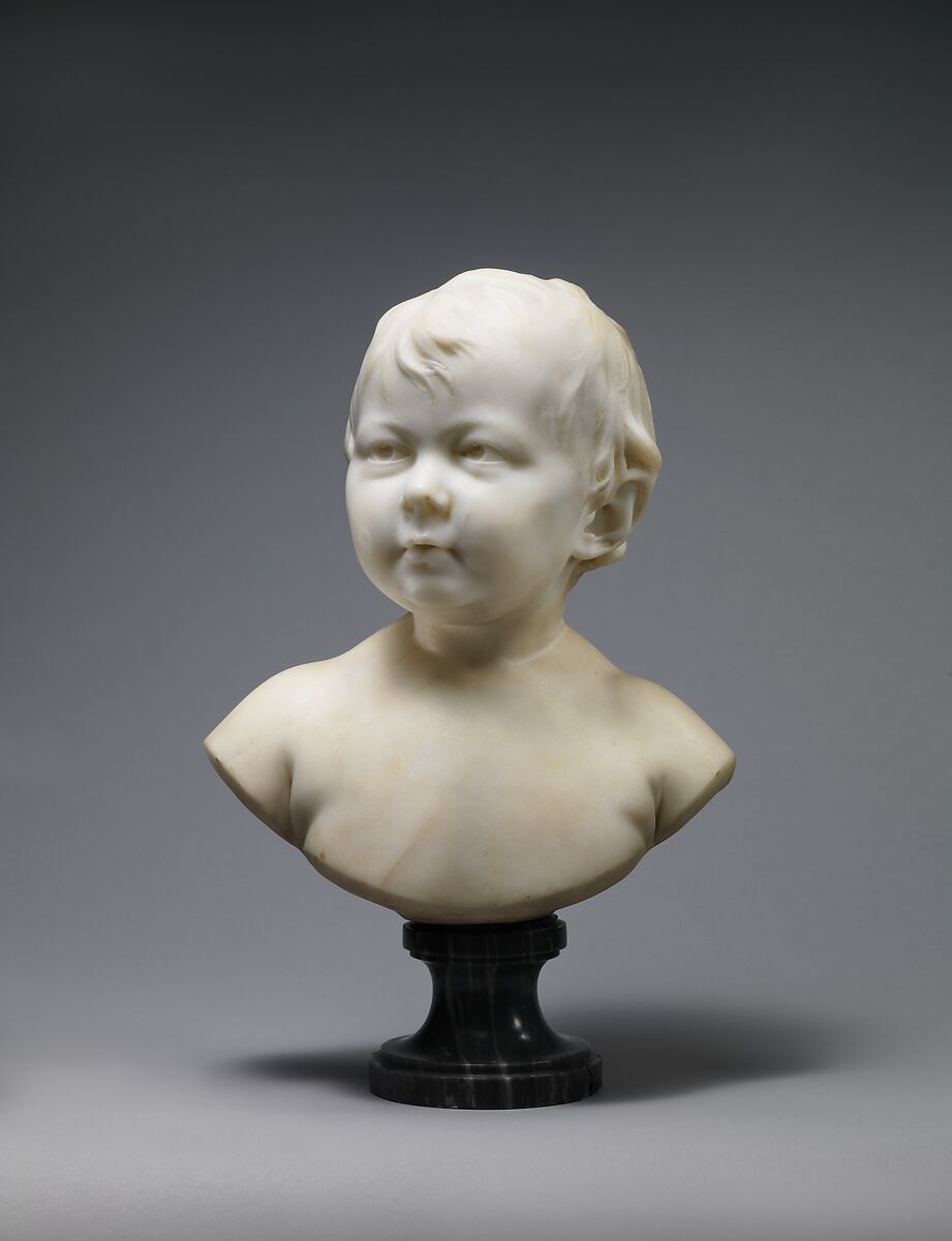 Sabine Houdon (1787–1836), Jean Antoine Houdon (French, Versailles 1741–1828 Paris), White marble on gray marble socle, French, Paris 