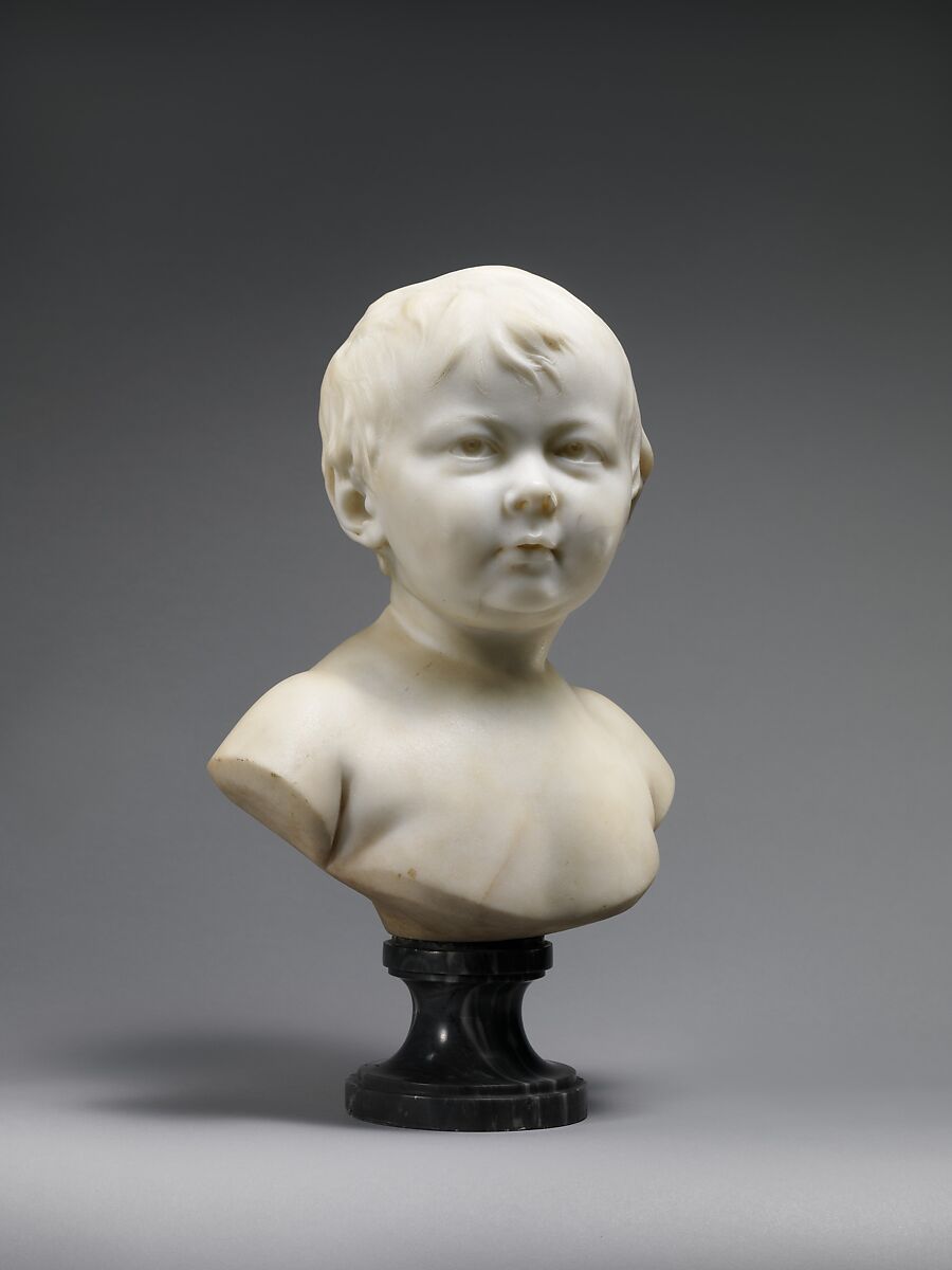 Sabine Houdon (1787–1836), Jean Antoine Houdon (French, Versailles 1741–1828 Paris), White marble on gray marble socle, French, Paris