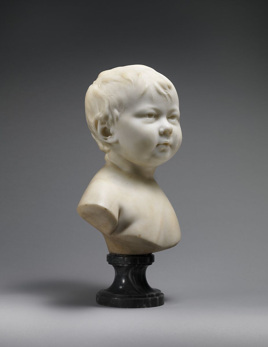Sabine Houdon (1787–1836), Jean Antoine Houdon (French, Versailles 1741–1828 Paris), White marble on gray marble socle, French, Paris