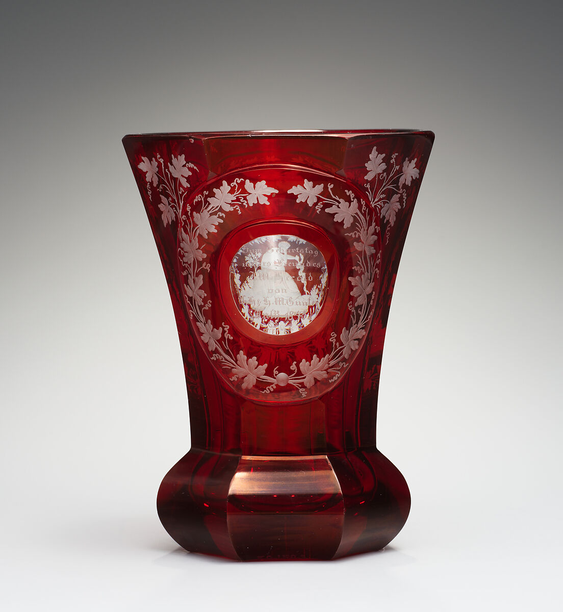 Beaker, Glass, Bohemian