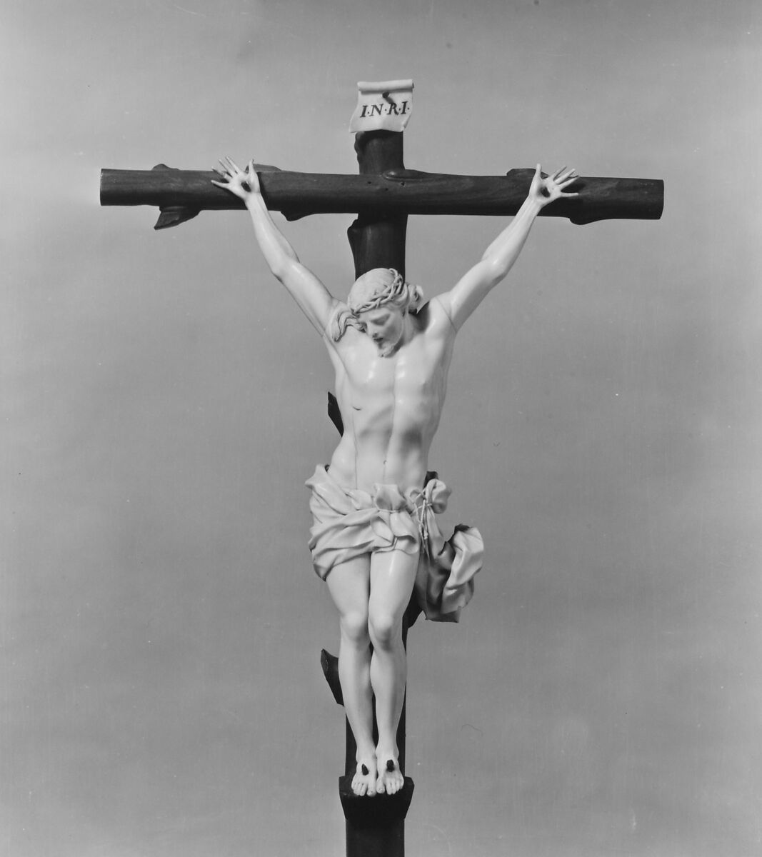 Crucifixion, Figures: ivory; crosses and base: ebony, possibly German or Netherlandish