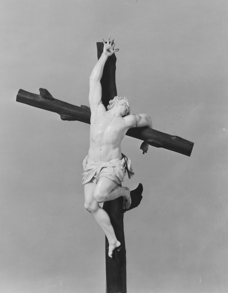 Crucifixion, Figures: ivory; crosses and base: ebony, possibly German or Netherlandish