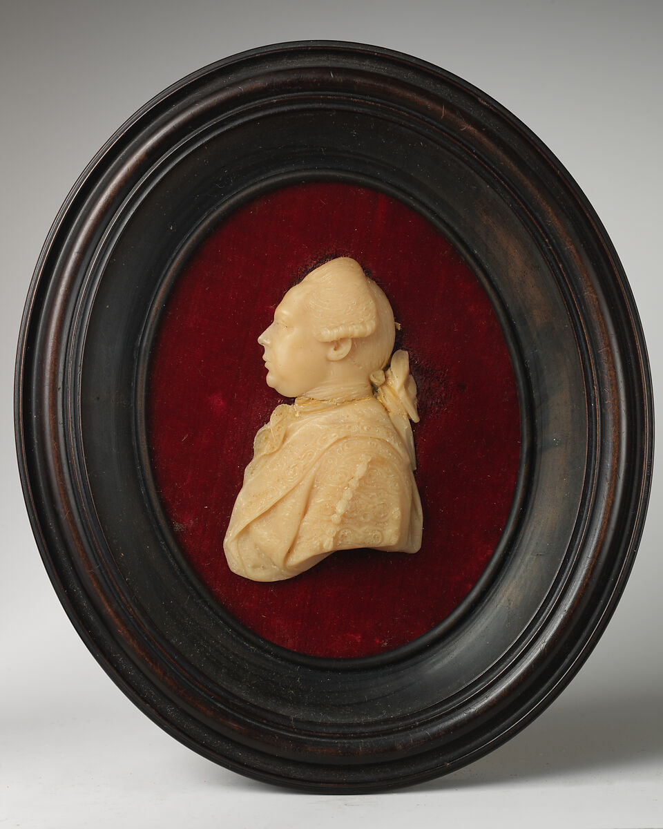 Member of the Willoughby de Broke Family, Probably by Isaac Gosset (British, St. Helier, Jersey 1713–1799 London), Colorless wax on red velvet under glass; frame: black wood, British 