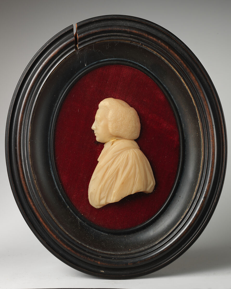 Member of the Willoughby de Broke Family, Probably by Isaac Gosset (British, St. Helier, Jersey 1713–1799 London), Colorless wax on red velvet under glass; frame: black wood, British 