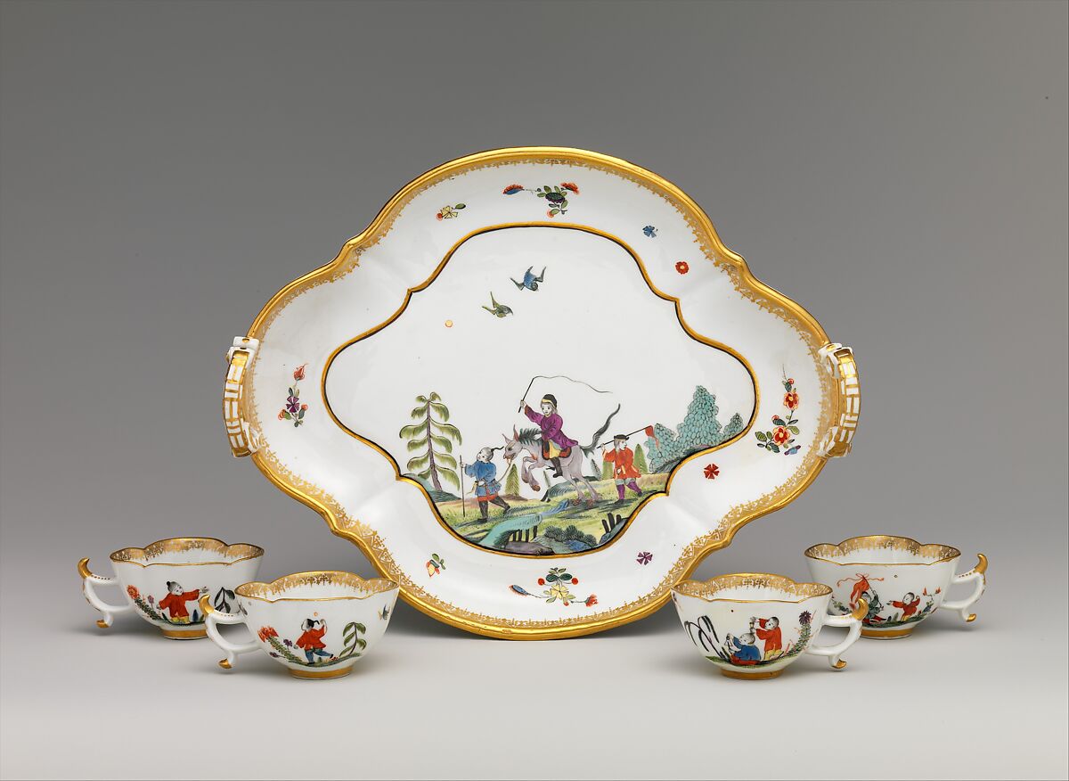 Tray (part of a set), Meissen Manufactory (German, 1710–present), Hard-paste porcelain, German, Meissen 