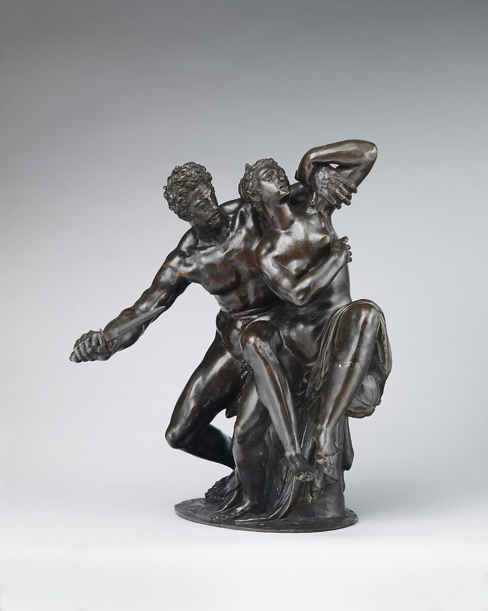 Tarquin and Lucretia, After a model attributed to Hubert Gerhard (Netherlandish, 1540/50–1621, active Germany), Bronze, German