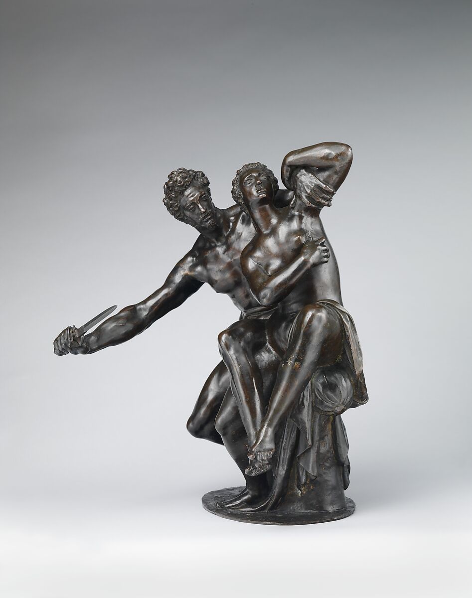 Tarquin and Lucretia, After a model attributed to Hubert Gerhard (Netherlandish, 1540/50–1621, active Germany), Bronze, German