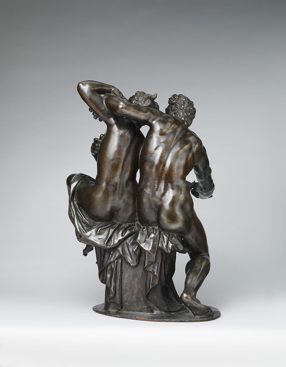 Tarquin and Lucretia, After a model attributed to Hubert Gerhard (Netherlandish, 1540/50–1621, active Germany), Bronze, German