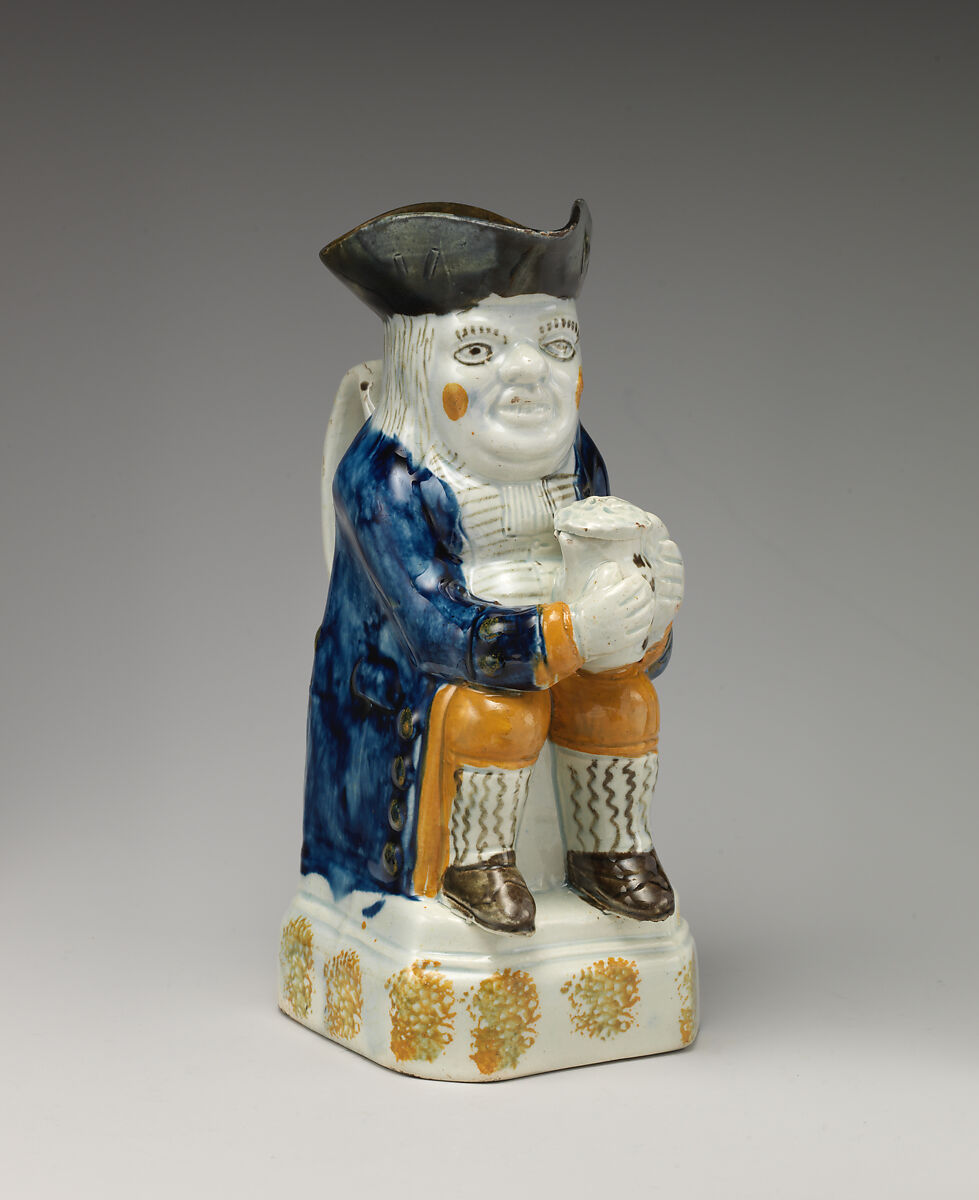 Toby jug, Glazed earthenware, British 