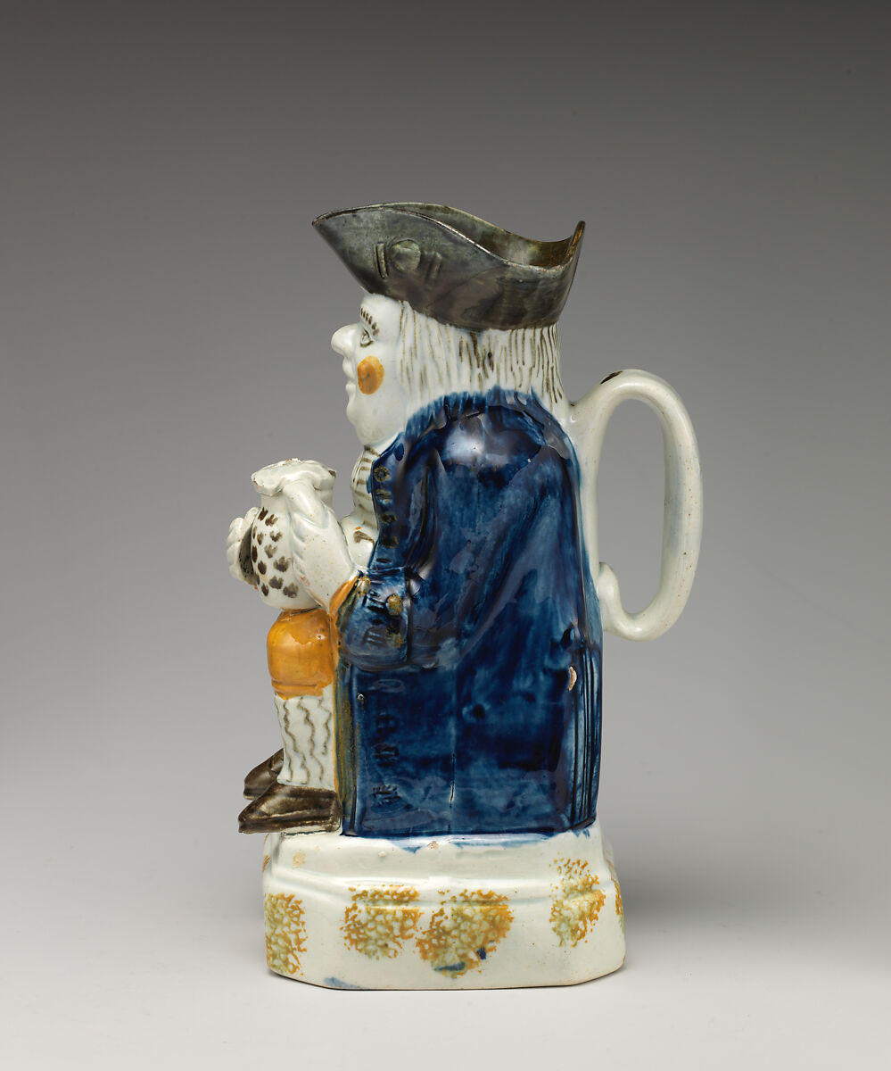 Toby jug, Glazed earthenware, British