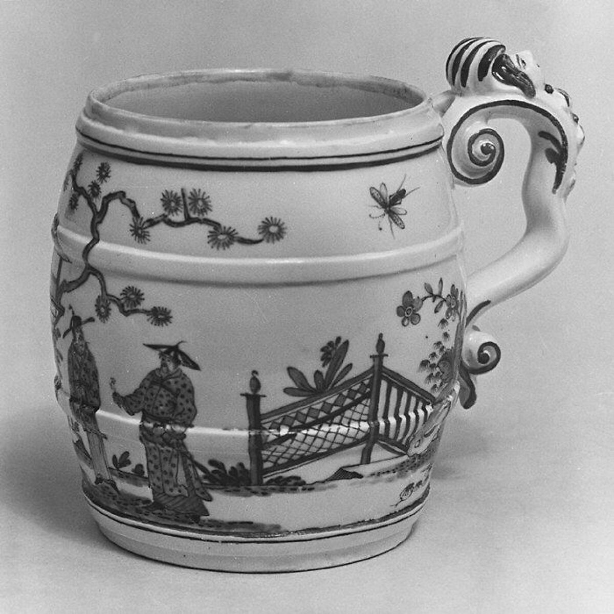 Tankard, Vienna, Hard-paste porcelain, Austrian, Vienna 