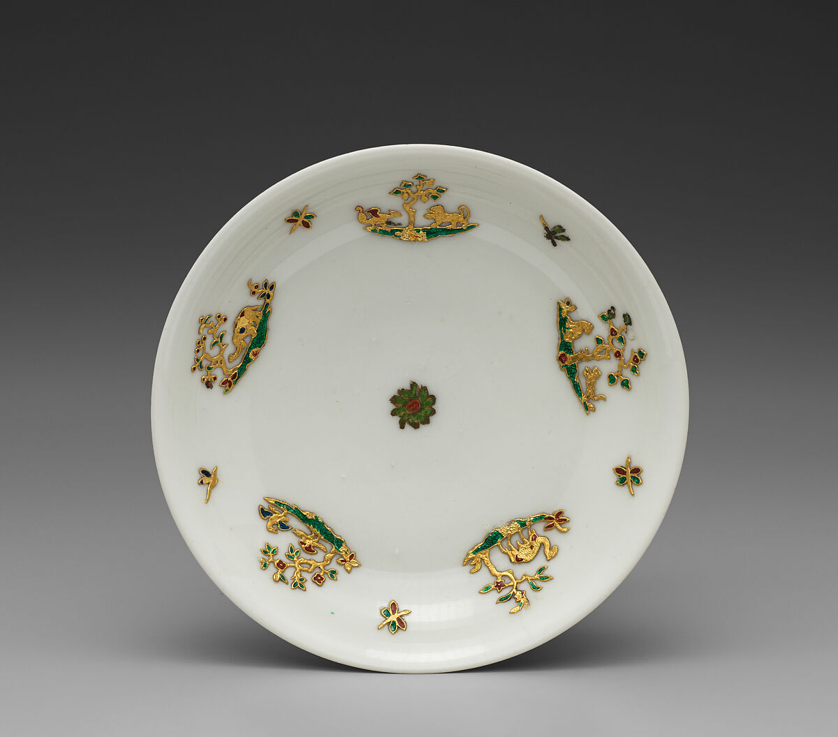 Teabowl and saucer, Meissen Manufactory (German, 1710–present), Hard-paste porcelain, German, Meissen with French, Paris decoration