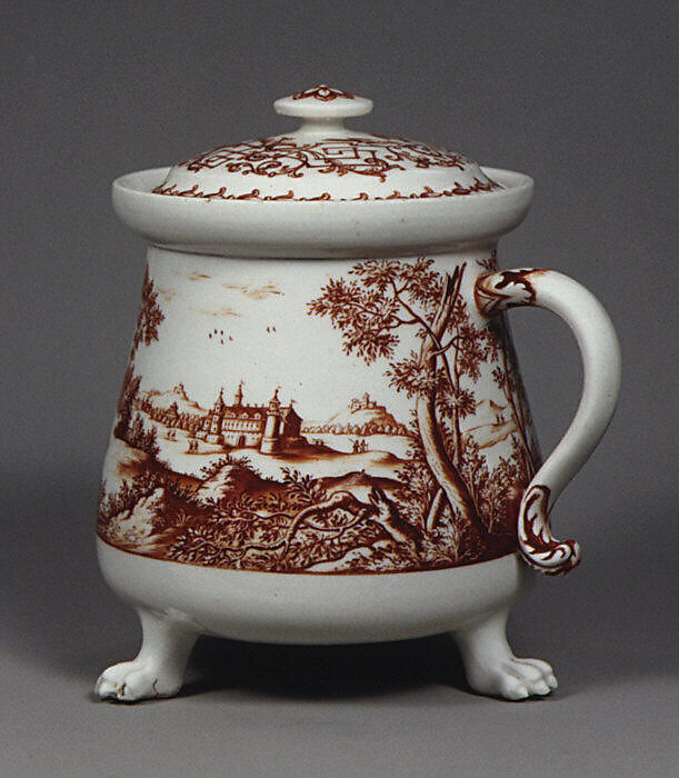 Broth bowl with cover, Meissen Manufactory (German, 1710–present), Hard-paste porcelain, German, Meissen
