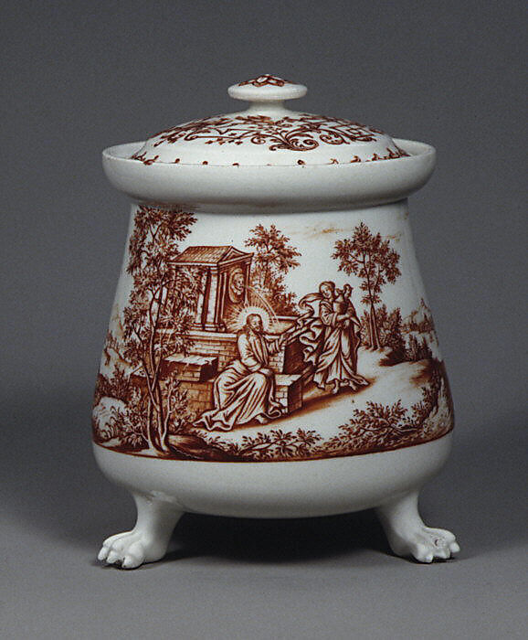 Broth bowl with cover, Meissen Manufactory (German, 1710–present), Hard-paste porcelain, German, Meissen