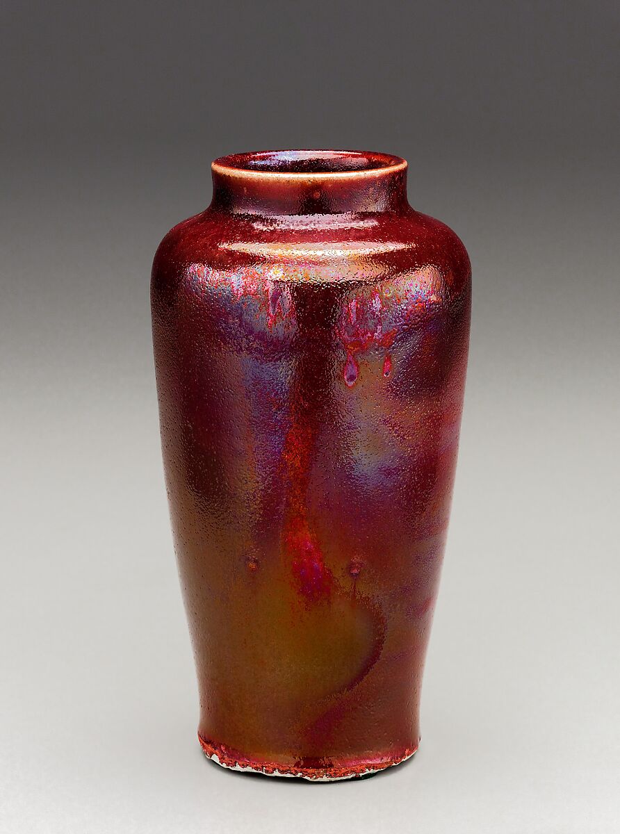 Vase, Chelsea Keramic Art Works (1872–1889), Stoneware, American 