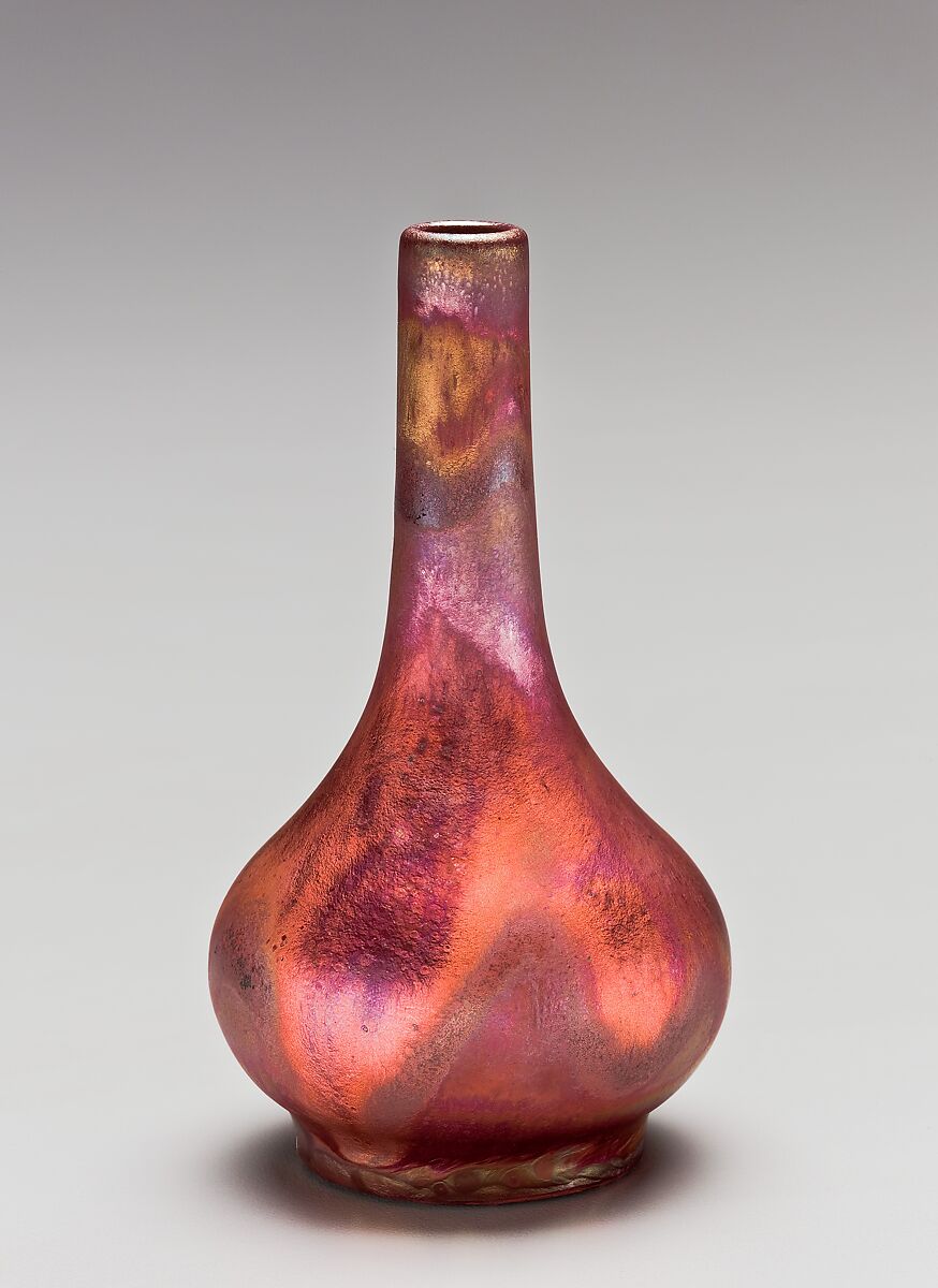 Vase, Chelsea Keramic Art Works (1872–1889), Stoneware, American 