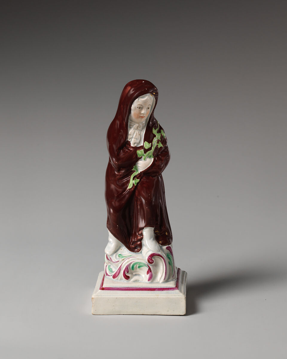 Winter (part of a set of four), Neale &amp; Co., Enameled earthenware, British, Hanley, Staffordshire 