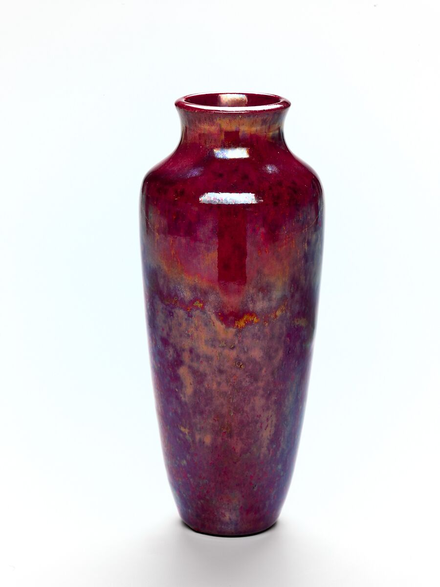 Vase, Chelsea Keramic Art Works (1872–1889), Stoneware, American 