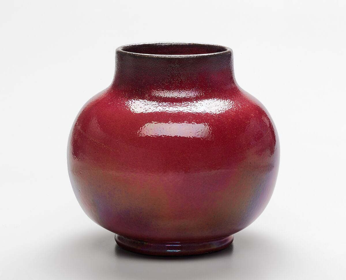 Vase, Chelsea Keramic Art Works (1872–1889), Stoneware, American 