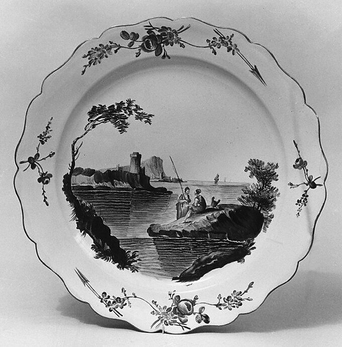 Plate, Gaspard Robert Manufactory (French, established Marseilles, 1759–93), Faience (tin-glazed earthenware), French, Marseilles 