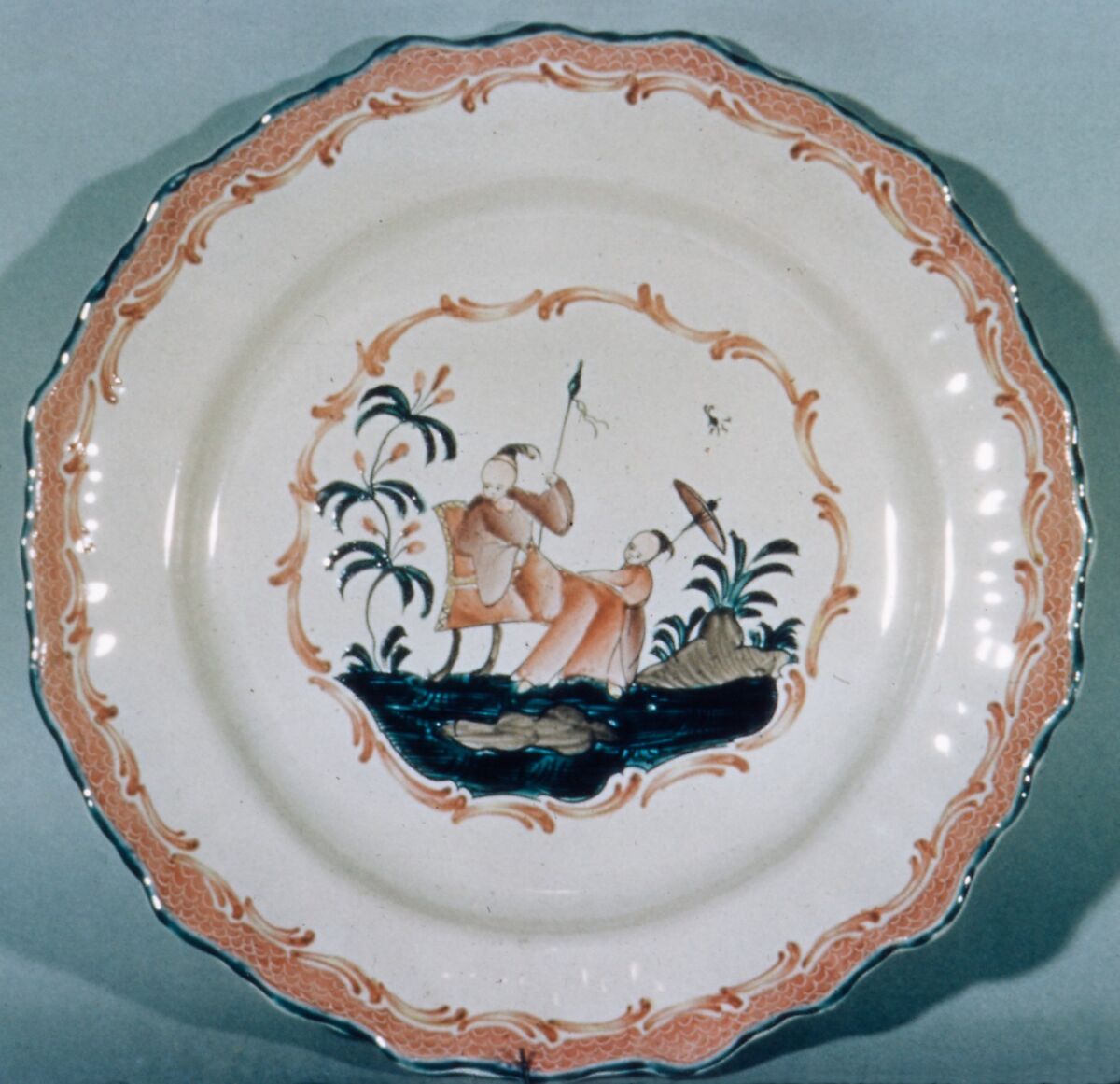 Plate, Ferrat Manufactory, Faience (tin-glazed earthenware), French, Moustiers 