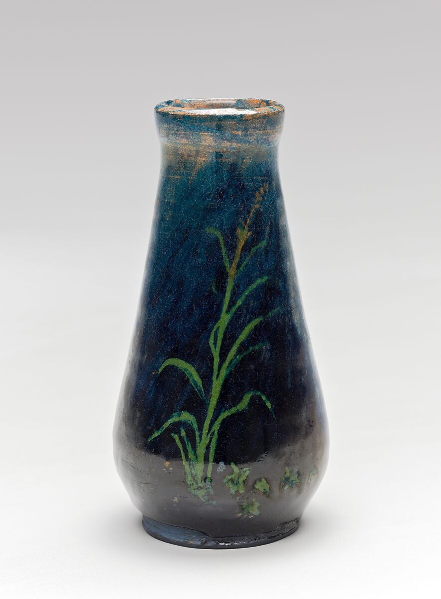 Vase, Chelsea Keramic Art Works (1872–1889), Earthenware, American 