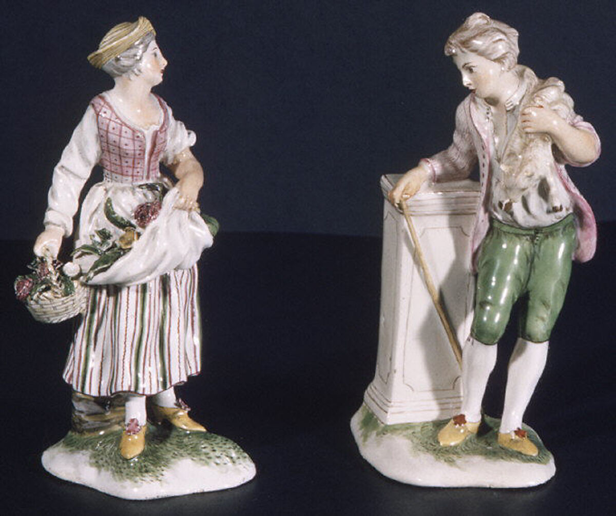 Boy (one of a pair), Niderviller (French, manufactory established 1735), Faience (tin-glazed earthenware), French, Niderviller