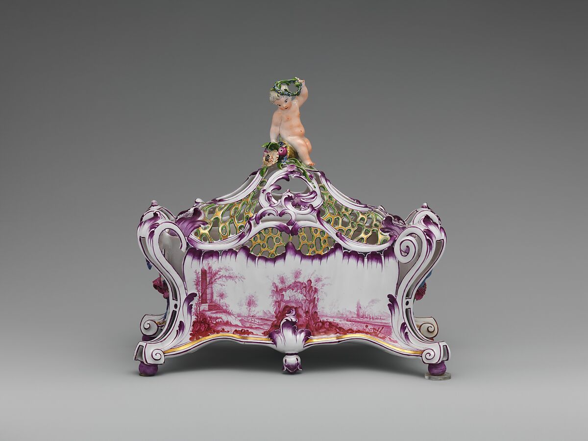 Potpourri with cover, Niderviller (French, manufactory established 1735), Faience (tin-glazed earthenware), French, Niderviller 