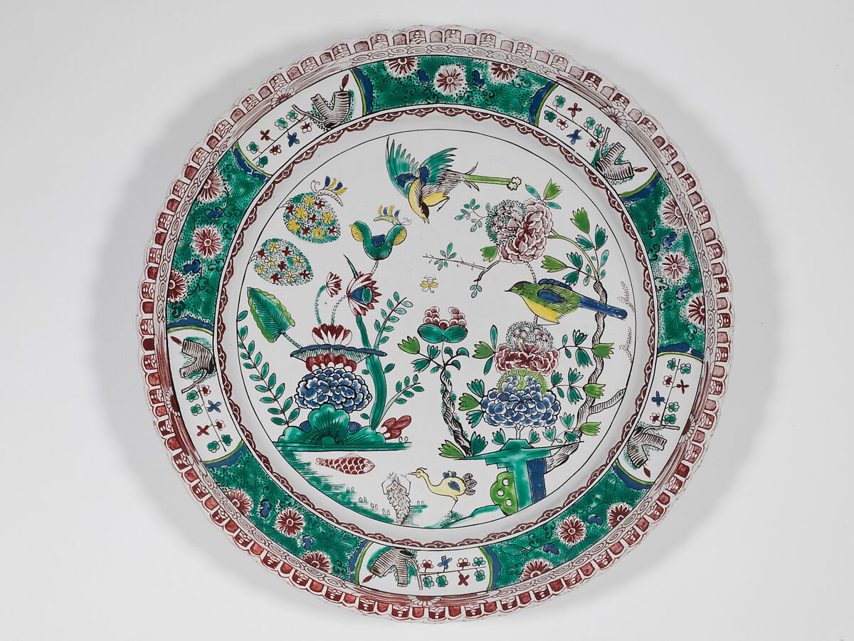 Plate, Ansbach Pottery and Porcelain Manufactory (German, 1758–1860), Faience (tin-glazed earthenware), German, Ansbach 