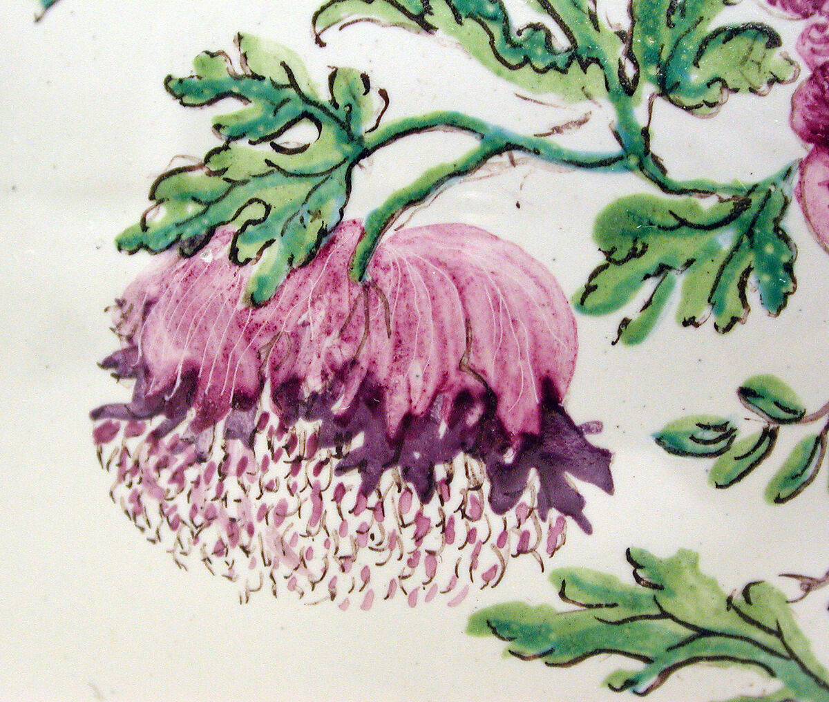 Jug (Enghalskrug), Bartholomäus Seuter (German, 1678–1754, active Augsburg), Tin-glazed earthenware, silver gilt, German, Augsburg